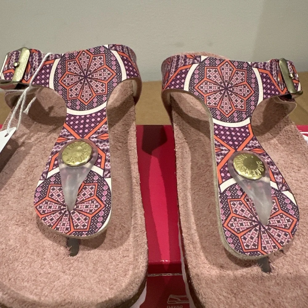 Birkenstock Kids EU 30/US 12 Gizeh Thong Sandals Oriental Tiles Rose
